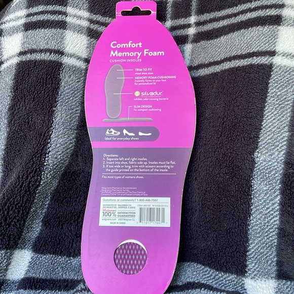 Comfort memory foam cushion insoles size 5-11 women’s - Picture 2 of 2